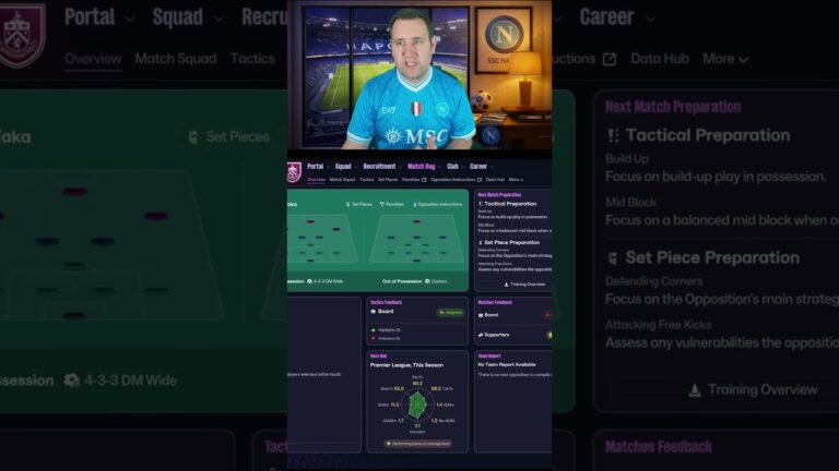 Searching for the Best Tactics FM26 – Testing Kompany x Guardiola V2 – #shorts