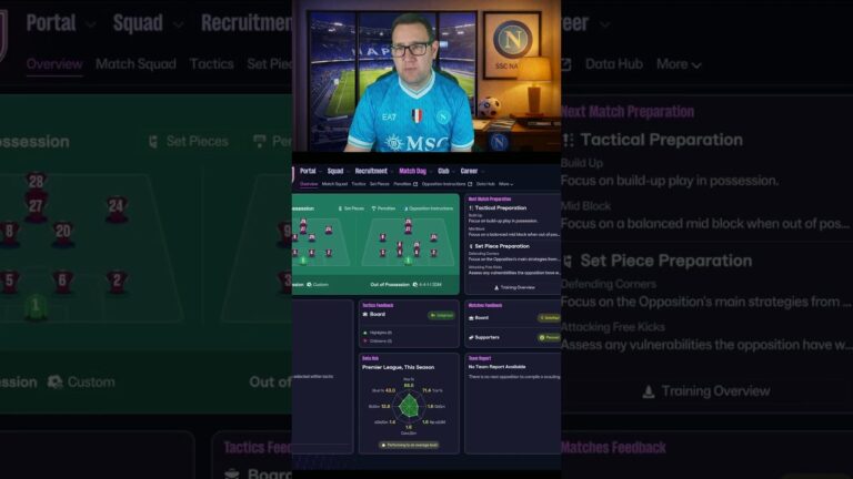 Searching for The Best FM26 tactics – Tactic KRKY 4231 – #shorts
