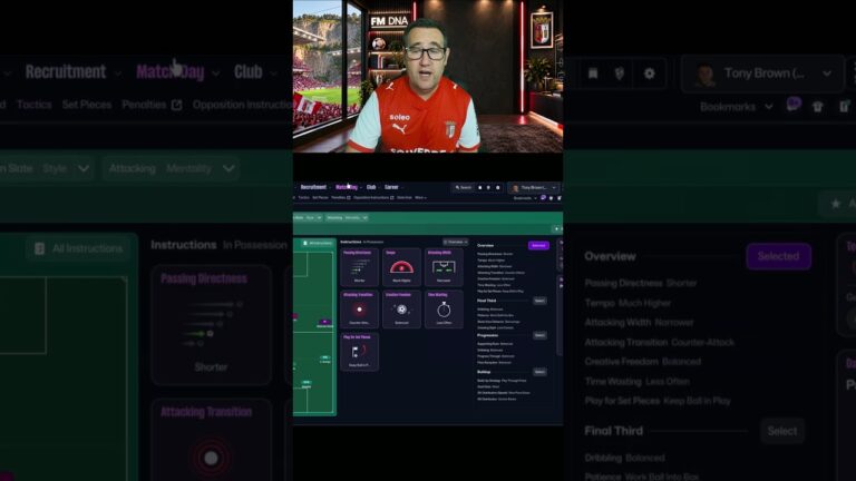 Searching For The Best Tactics FM26  – KT3s Total Football Updated Leagues 26/27